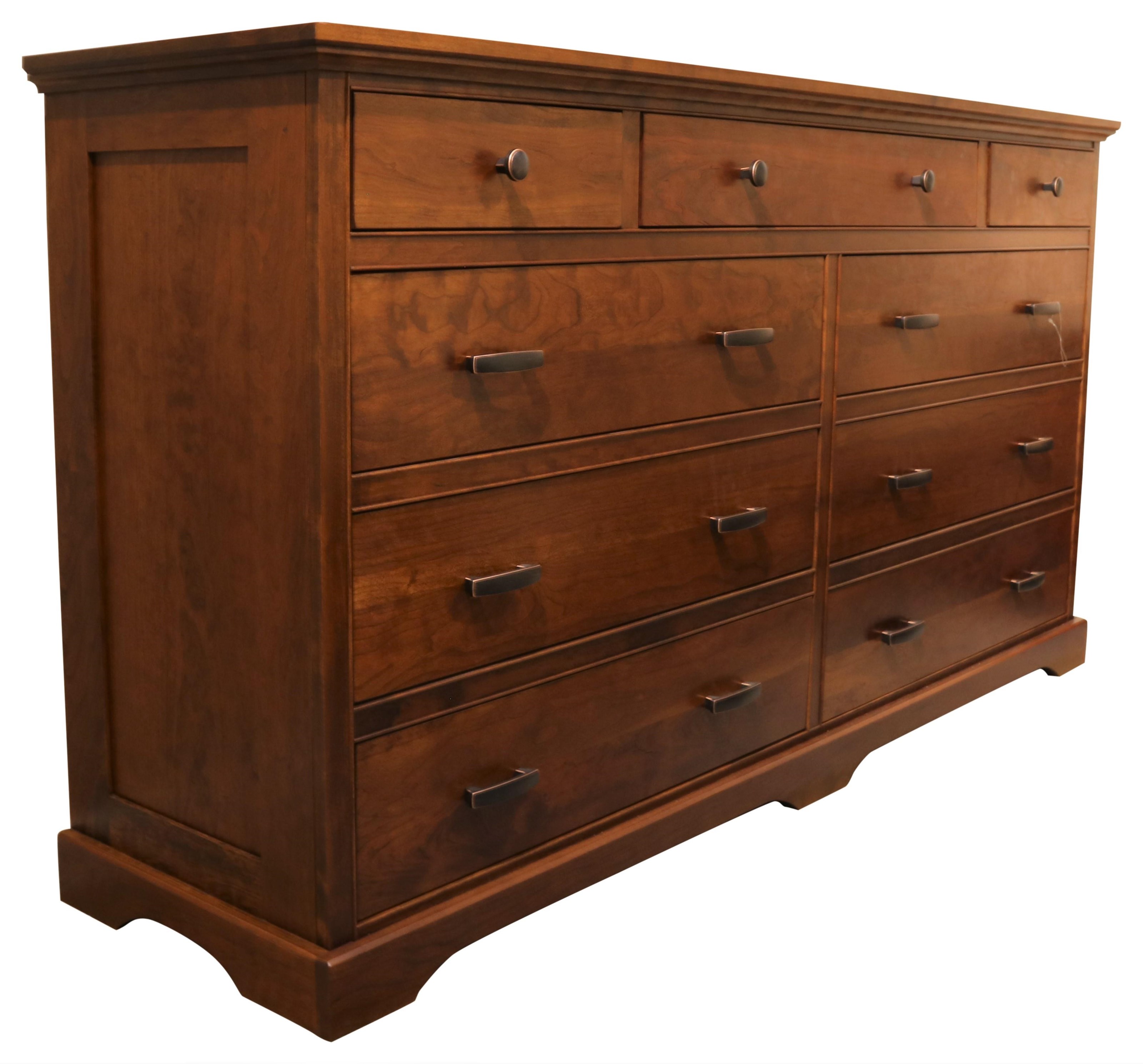 Daniels Amish Elegance Elegance 8 Drawer Double Dresser Sprintz Furniture Dressers